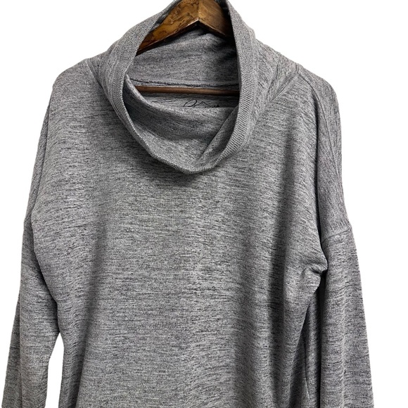 Gerry Marled Gray Cowl Neck Long Sleeve Pullover Knit Top Women’s XXL - Picture 2 of 10
